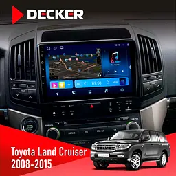 Штатна магнітола Toyota Land Cruiser (200) 2008-2015 Decker D10-008 8x128 DSP 4G Decker (НФ-00006537)