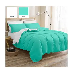 Постільна білизна MirSon King Size Бязь Premium White-mint (11-2107+11-2208) 220х240 (2200001172524)