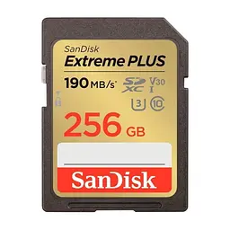 Карта памяти SanDisk 256GB SD class 10 UHS-I Extreme PLUS (SDSDXWV-256G-GNCIN)