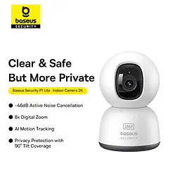IP-камера відеоспостереження Baseus Security P1 Series Indoor 3 Мп OS біла EU (S0TV002132) - мініатюра 8