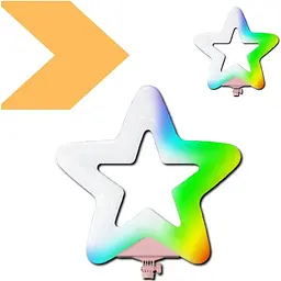 Кільцева лампа XPRO RGB Зірка 47 см (RK-52_3097) - мініатюра 3