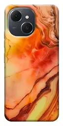 Чохол Demsky Червоний корал мармур для Tecno Spark 40C