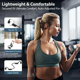 Спортивні бездротові кісткові навушники ESON X2 з Bluetooth 5.3, шумоподавленням та IPX5 чорні - мініатюра 2