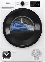 Gorenje Сушильна машина конденсаційна, 8кг, A+++, 60см, дисплей, Wi-Fi, білий