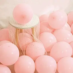 Кулька повітряна латексна 30 см (100) Baby Pink, матовий, IDEA7-DL-001 - мініатюра 2