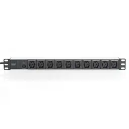 Силовий блок 19 1U w/PDU 10xC13, 10A, 250V, вилка C14 Digitus (DN-95404) - мініатюра 3