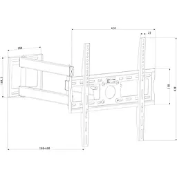 Кріплення для телевізора X-Digital Steel SA345 Black [133628] - мініатюра 2