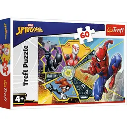 Пазл "Битва у павутині. MARVEL" 60 елементів 17372 Trefl, в коробці (5900511173727)