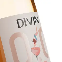 Вино безалкогольне Divin Rose рожеве напівсухе 0.75 л - мініатюра 3