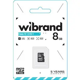 Карта пам'яті Wibrand 8GB mictoSD class 10 (WICDHC10/8GB) - мініатюра 2