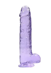 Фалоімітатор - Realrock Dildo 9" Purple - мініатюра 7