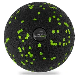 Масажний м'яч PowerPlay PP-4350 Epp Massage Ball (d8) Чорно/Зелений (PP-4350_Green_d8)