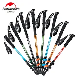 Трекінгова палиця 3-сек. Naturehike 6061 AL NH17D001-Z, 50-100 см, алюміній, червона - мініатюра 2