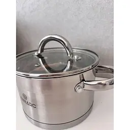 Каструля Vinnarc Classic Індукція нержавіюча з кришкою 16 л 30х23 см (5316-VN) - мініатюра 2