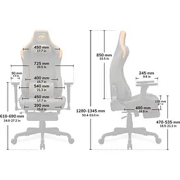 Геймерське крісло Cougar Armor EVO S Orange (3MEVSORB.0001) [117975] - мініатюра 11