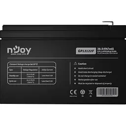 Акумуляторна батарея для ДБЖ Njoy AGM 12 V / 12 А*ч (GP12122F) - мініатюра 3