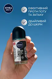 Антиперспірант NIVEA MEN Чорне та Біле невидимий: класичний кульковий 50 мл - мініатюра 5