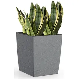 Вазон Plastkon Eliot Stone 25x25 см сірий - мініатюра 4