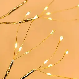Лампа настольная XPRO SFK-26 LED Дерево серебряное - капли (44864-16922_314) - мініатюра 4