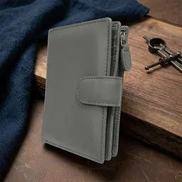 Жіночий гаманець з натуральної шкіри Tony Perotti New Rainbow 1654 grigio (90081) сірий - мініатюра 6