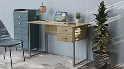 Комп'ютерний стіл Ferrum-decor Таккота 75x140x70 сірий ДСП Дуб Сонома 16мм (FRD-102349)