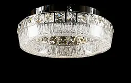 Компактна хромована стельова світлодіодна люстра Splendid Ray L3455/300/1 LED (Chrome), 30 см з кришталем - мініатюра 2