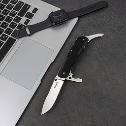 Багатофункціональний ніж Ruike Trekker LD21-B, (8.5 см) 12C27 / G10 чорний, 12 інстр. - мініатюра 10