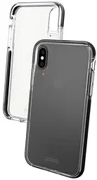Оригинальный противоударный чехол для iPhone XS / iPhone X Gear4 Piccadilly D3O Black + Прозрачный - миниатюра 1