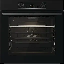 Духова шафа електрична Gorenje 77 л A+ пара дисплей піроліз чорний