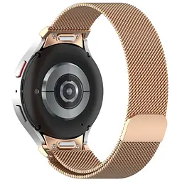 Ремінець металевий для смарт-годинника Google Pixel Watch 40,42,43,44,45,46,47 mm, Milanese Magnetic, золотий, міланська петля, браслет на магнітній застібці, сумісний з годинником Google Pixel Watch, для моделей з розміром корпусу 40,42,43,44,45,46 - мініатюра 2