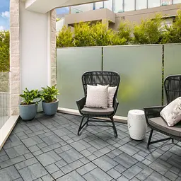 Покриття для підлоги MultyHome Mosaic декоративне рифлене 30х30 см 6 шт. світло-сіре (211858) - мініатюра 6