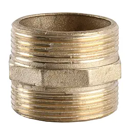 Ніпель латунний 1 1/2″ЗР х 1 1/2″ЗР ливарний 526-1Б 000011843