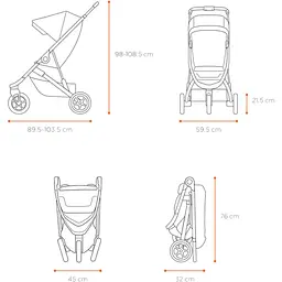 Детская коляска Thule Spring Stroller Aluminium [11300100] [107634] - мініатюра 7