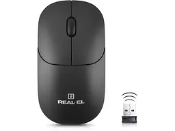 Миша REAL-EL RM-311 W Black (EL123200041) - мініатюра 4