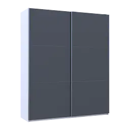 Шафа купе Doros G-Caiser Білий/Графіт 2 ДСП / 3 частини 200х60х240 (42005229) - мініатюра 5