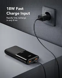 Повербанк VRURC Power Bank 20000 мА·год, портативний зарядний пристрій USB C 20 Вт - мініатюра 4
