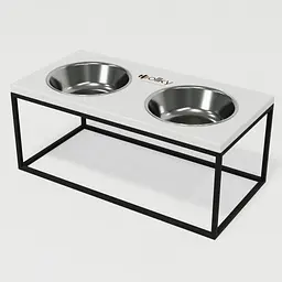 Hollky Base XL20 — миски на підставці для великих собак (2 × 1,8 л) - мініатюра 2