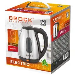 Електрочайник Brock WK 0601 SS 1500Вт/ 1.8л/ потрійна система безпеки/ нержавіюча сталь - мініатюра 2