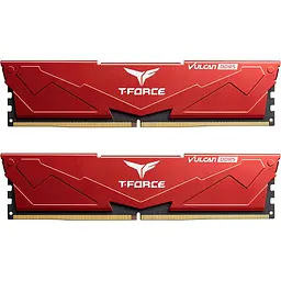 Модуль пам'яті Team DDR5 32Gb (2x16) T-Force Vulcan 6400MHz Red (FLRD532G6400HC40BDC01)