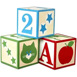 Набір кубиків Melissa & Doug великі дерев'яні 3 шт. (MD30543)
