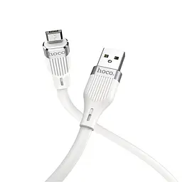 USB Cable Hoco U72 Forest Silicone MicroUSB White 1.2m - мініатюра 2