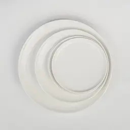 Тарілка МВМ My Home Перлина пиріжкова 16 см біла (KP-90 WHITE) - мініатюра 3