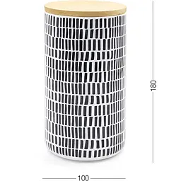 Місткість для зберігання МВМ My Home 1100 мл сіра (KP-16 L GRAY/WOOD) - мініатюра 2
