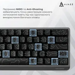 Клавіатура Ajazz NacodeX NK68 V2 Red Switch LED USB UA White (NK68-V2-R-S-W) - мініатюра 11