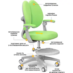 Дитяче крісло Mealux Sprint Duo Green (арт.Y-412 KZ) - мініатюра 2