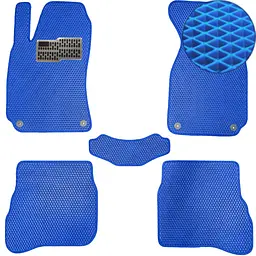 Килимки в салон EVA для Volkswagen B5 1996-2005 (Металевий підп'ятник) Синій 5 шт