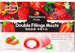 Тістечка моті Bamboo House Double Fillings Mochi Strawberry Milk 180г