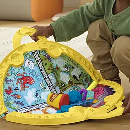Набір для творчості з пластиліном Play-Doh Fold & Go Playmat Starter Set зі складним килимком для зберігання, (F9143) - мініатюра 19