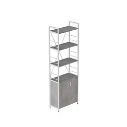 Етажерка 4/60 Ferrum-decor Серії Конект із тумбою 179x60x28 Білий ДСП Бетон (FRD-104497)