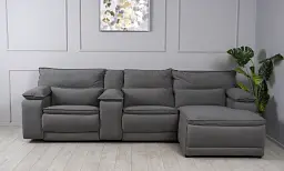 Диван кутовий Ego Home Денвер правий з електричним реклайнером і консоллю - мініатюра 3